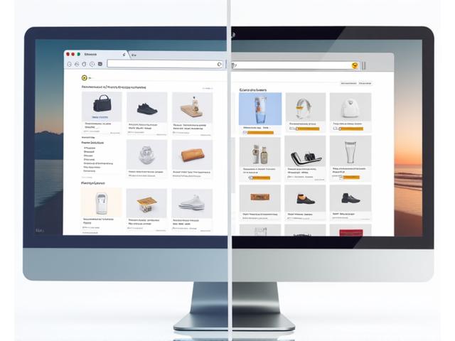Split interface showing personalized vs standard web experiences side-by-side