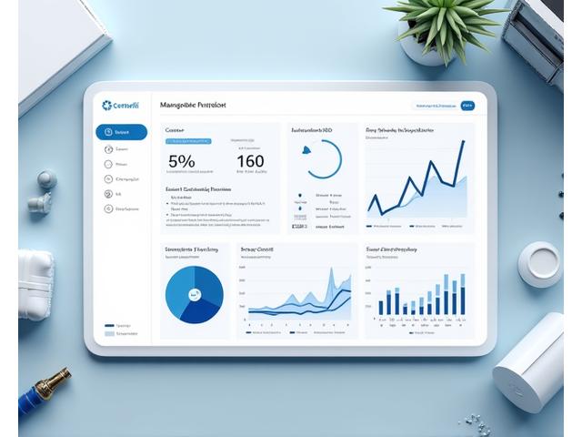 AI content management dashboard with automation features
