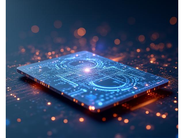 Abstract depiction of AI powering a modern website interface