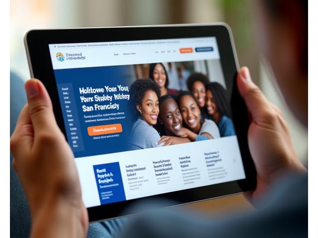 Website design showcasing a nonprofit organization's impact