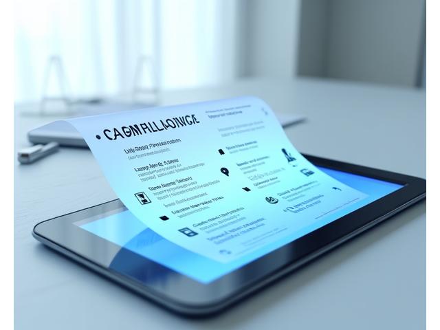 Digital compliance checklist with accessibility icons and legal documents