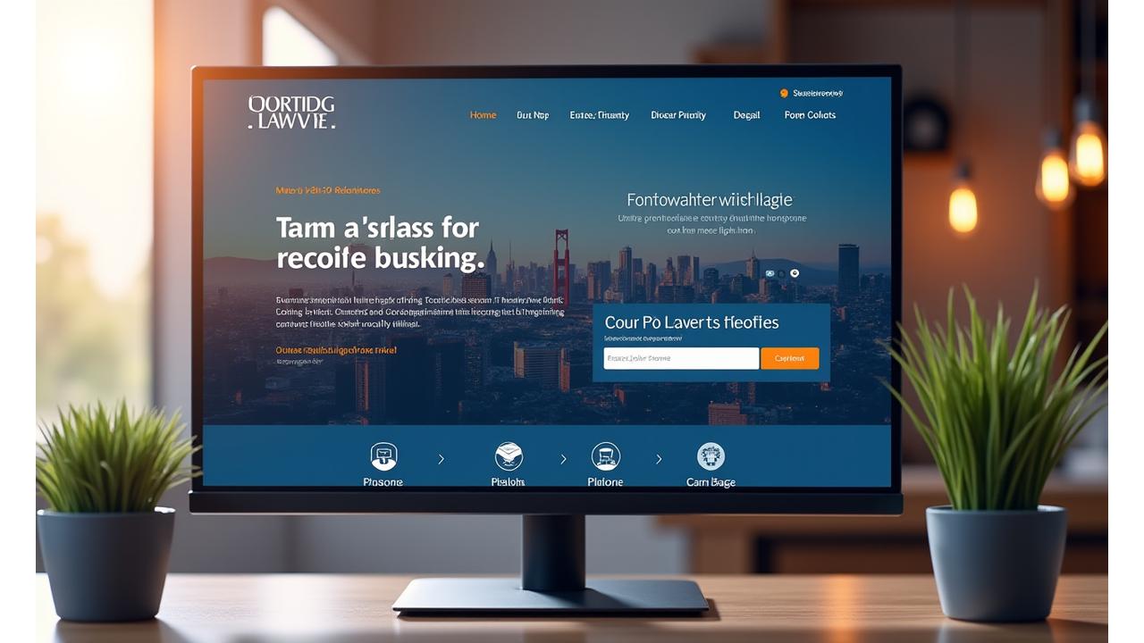 Modern law firm website showcasing trust-building design and appointment booking integration