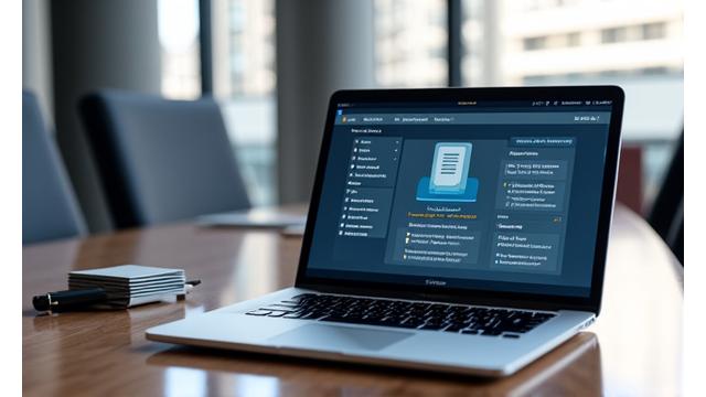 Businessman reviewing digital contracts on a tablet, representing corporate law portals